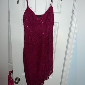 Guess sparkly asymmetrical dress